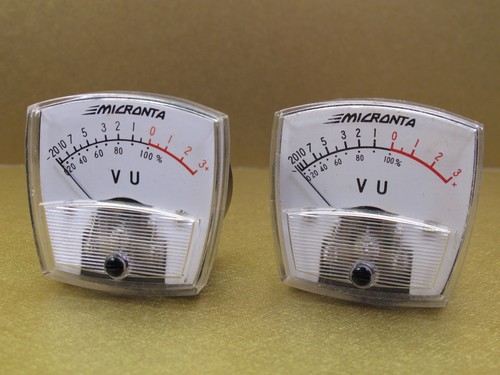 Micronta audio meter pair - audio, vu