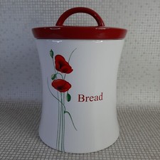 Dunelm Ceramic Poppy Bread Bin
