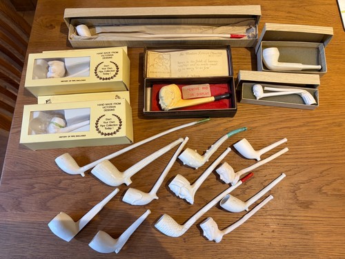 Clay pipes selection - clay, selection,