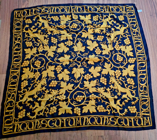 Aquascutum scarf silk - silk, yellow