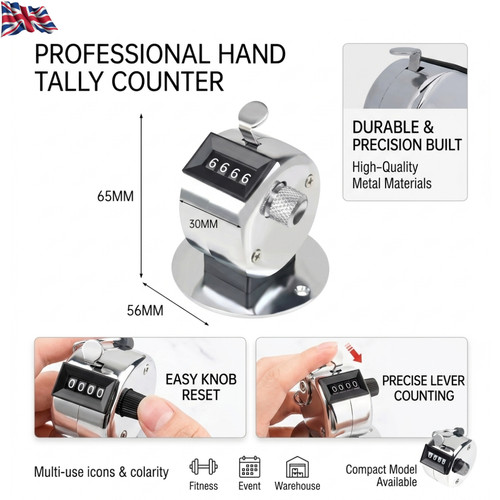 Mechanical hand tally counter - hand,
