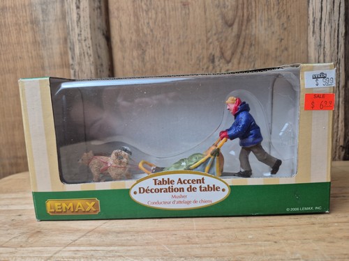 Lemax musher dog sled team - lemax,