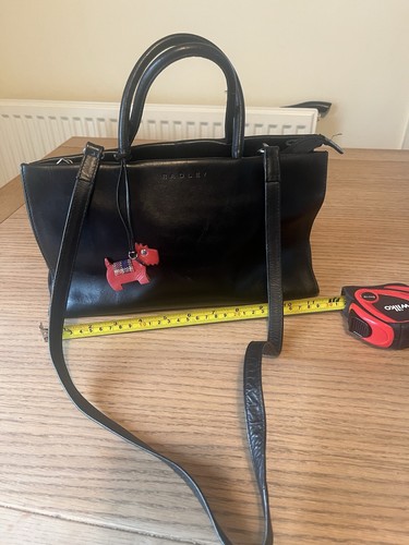 Radley black leather shoulder - black,