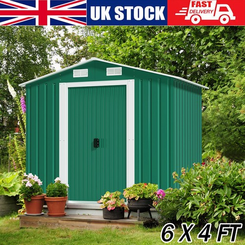 Large metal garden shed 4 - metal,