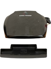 George Foreman 23420 Electric Grill Non-Stick Plates Drip Tray