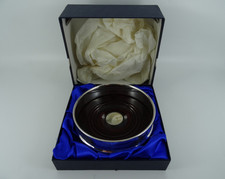 FABULOUS ENGLISH SOLID STERLING SILVER WINE BOTTLE COASTER SHEFFIELD 2000 175G