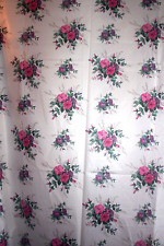 Laura Ashley Eleanor vintage new fabric 3.8 yards 1989 pink purple
