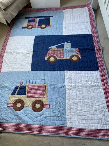 Fire engine single - quilt,