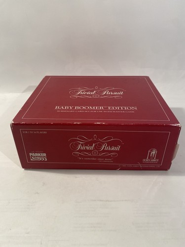 Trivial pursuit baby boomer - baby,
