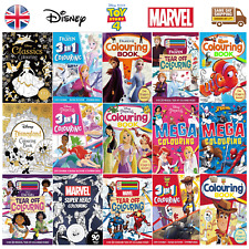 Disney Marvel Colouring Books Favourite Characters For Kids Children Boys Girls