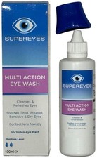 Supereyes Eye Wash Cleansing Solution Daily Or Emergency Eye Cleansing Bath