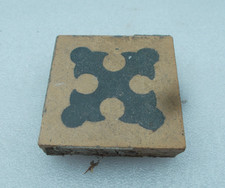 Encaustic Geometric Tiles Victorian Hall Floor Path Antique ref 29