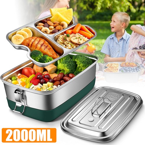 Stainless steel bento lunch - 2l,