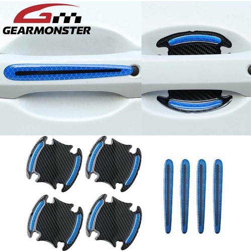 8pcs blue reflective stickers - blue,