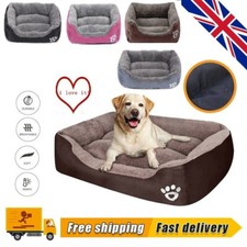 Dog Bed Cat Beds Soft Washable Fleece Puppy Cushion Warm Pet Basket Large Dog
