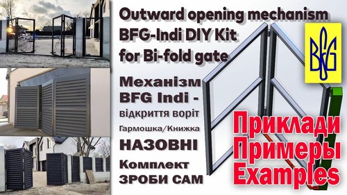 Folding gates opening - bi-folding,