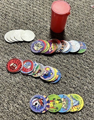 Lot vintage pogs tokens - pogs,