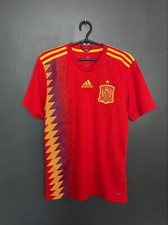 SPAIN NATIONAL TEAM 2018/2019 HOME FOOTBALL SHIRT ADIDAS SOCCER JERSEY SIZE S