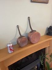 Antique french copper pan set - copper,