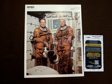 JACK LOUSMA CHARLES FULLERTON STS-3 NASA ASTRONAUTS SIGNED AUTO LITHO PHOTO JSA