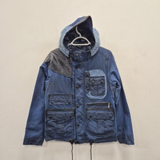 Barbour x White Mountaineering Mountain Wax Waterproof Camo Cargo Jacket Small