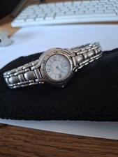 Citizen Eco Drive WR 100 Womans Watch With Stainless Steel Strap Used No Box