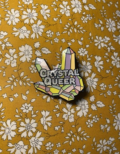 Lgbtq crystal queer enamel - crystal,