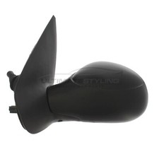 Peugeot 206 1998-2009 Door Wing Mirror Manual Black Passenger Side Left Hand