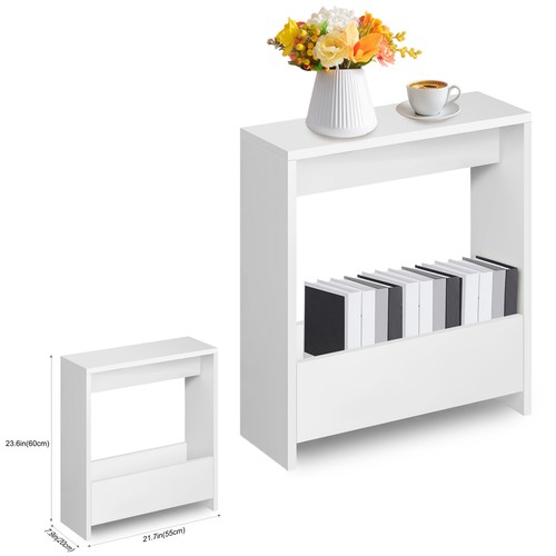 Small end table magazine rack - end,