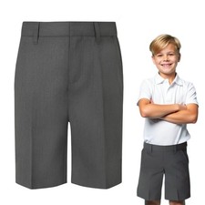 Boys School Ex M&S Adjust  Waist Uniform Short Pants Grey 2 to 14 Years Pocket