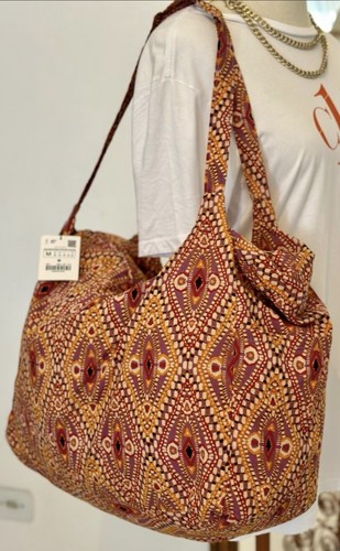 Zara cotton fabric - fabric, shopper