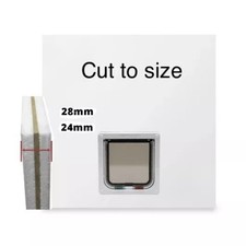 White uPVC Door Replacement Panels With Built In Cat/Dog Flap cut to size