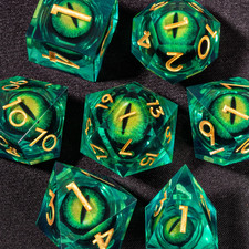 DND Liquid Core Resin Dice Set