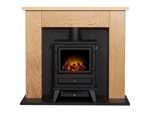 Adam chester stove suite oak - stove,