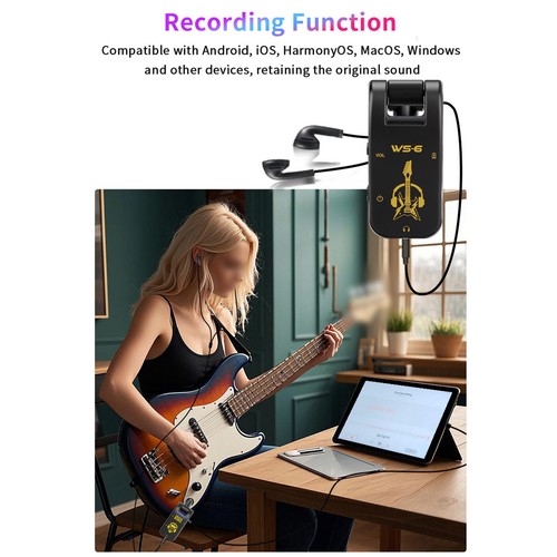 Silent guitar headphone - ws-6,