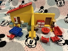 Vintage 1986 Lego Duplo Play House Family Furniture Walls Living Room Bedroom
