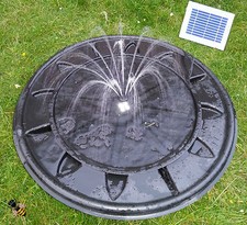 Pebble Pool Solar Fountain