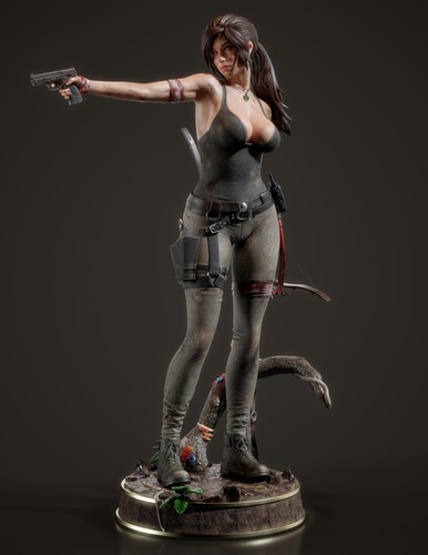 Lara croft figure - lara, /