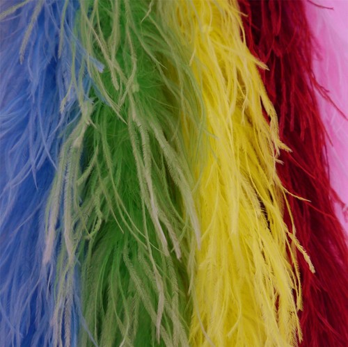 Ostrich feather boa ply x1m - feather,