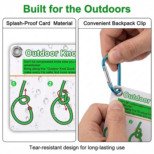 Rock climbing knot cards - climbing,