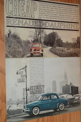1960 renault dauphine original - dauphine,