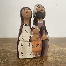 Clay figure mary joseph - clay,