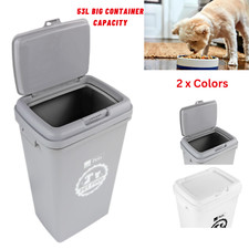 53 litre pet food dry container animal cat dog storage bin box scoop basket