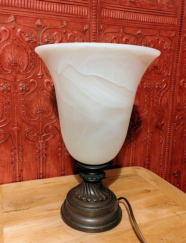Alabaster urn large table lamp - urn,