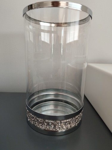 New glitter hurricane vase - glitter,