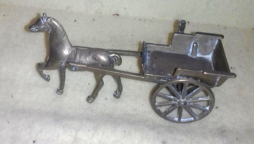 Small vintage brass pony - small,