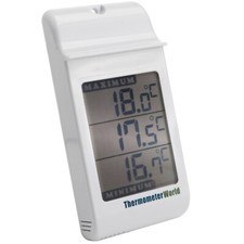 LARGE SCREEN GREENHOUSE THERMOMETER MAX MIN DIGITAL GARDEN INDOOR OUTDOOR IN-024