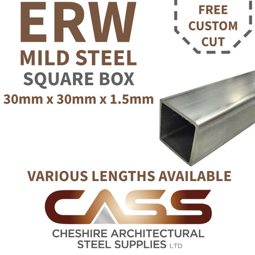 30mmx30mm 5mm erw mild - 1.5mm,