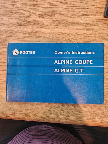 Rootes alpine coupe and - alpine,