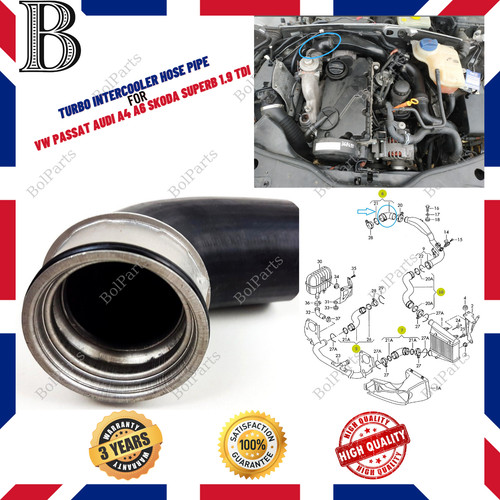 Turbo intercooler hose for - for, vw
